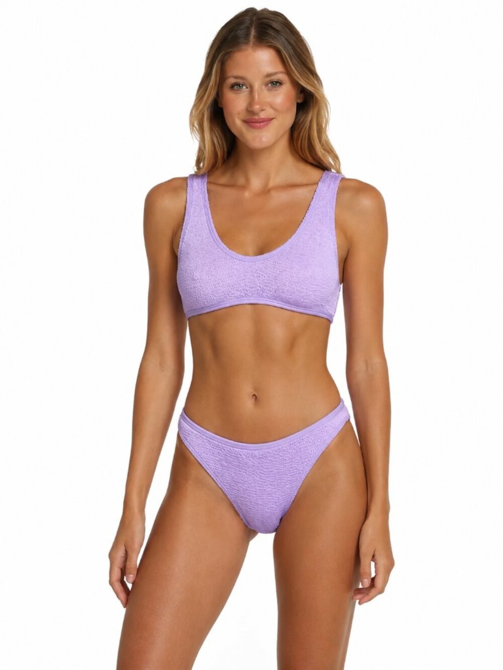 Love & Bikinis Barcelona Scoop Bikini Set in lilac one size NWT